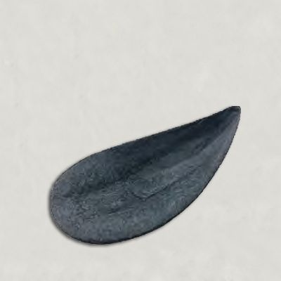 Midye biçimli tartlet 80 mm-orta, siyah