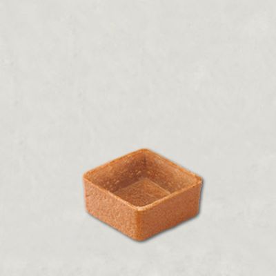 Тарталета с какао и  масло - мини квадрат - 35 броя