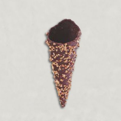 Mini-Waffeltörtchen (60 mm) – schwarz, mit Servieraufsteller – 35 Stück