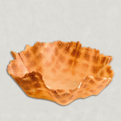 Tartlet große Waffelblume 110 x 25 mm, natur - 16 Stück